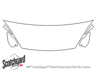 Ford Fiesta 2014-2019 3M Clear Bra Hood Paint Protection Kit Diagram