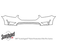 Ford Taurus 2013-2019 3M Clear Bra Bumper Paint Protection Kit Diagram