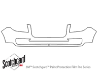 GMC Acadia 2013-2016 3M Clear Bra Bumper Paint Protection Kit Diagram