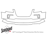 GMC Terrain 2016-2017 3M Clear Bra Bumper Paint Protection Kit Diagram