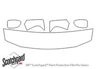 GMC Yukon 2000-2006 3M Clear Bra Hood Paint Protection Kit Diagram
