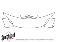 Honda CR-V 2010-2011 3M Clear Bra Hood Paint Protection Kit Diagram