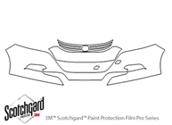 Honda Insight 2010-2014 3M Clear Bra Bumper Paint Protection Kit Diagram