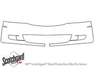 Honda Odyssey 1999-2004 3M Clear Bra Bumper Paint Protection Kit Diagram