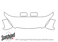 Honda Odyssey 2005-2007 3M Clear Bra Hood Paint Protection Kit Diagram