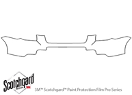 Honda Pilot 2006-2008 3M Clear Bra Bumper Paint Protection Kit Diagram