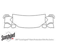 Honda Ridgeline 2006-2014 3M Clear Bra Hood Paint Protection Kit Diagram