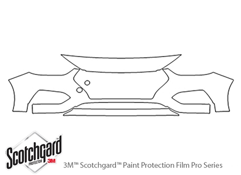 3M™ Hyundai Accent 2018-2022 Paint Protection Kit - Bumper