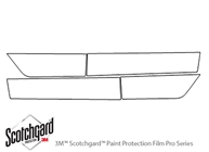 Hyundai Elantra 2007-2010 3M Clear Bra Door Cup Paint Protection Kit Diagram