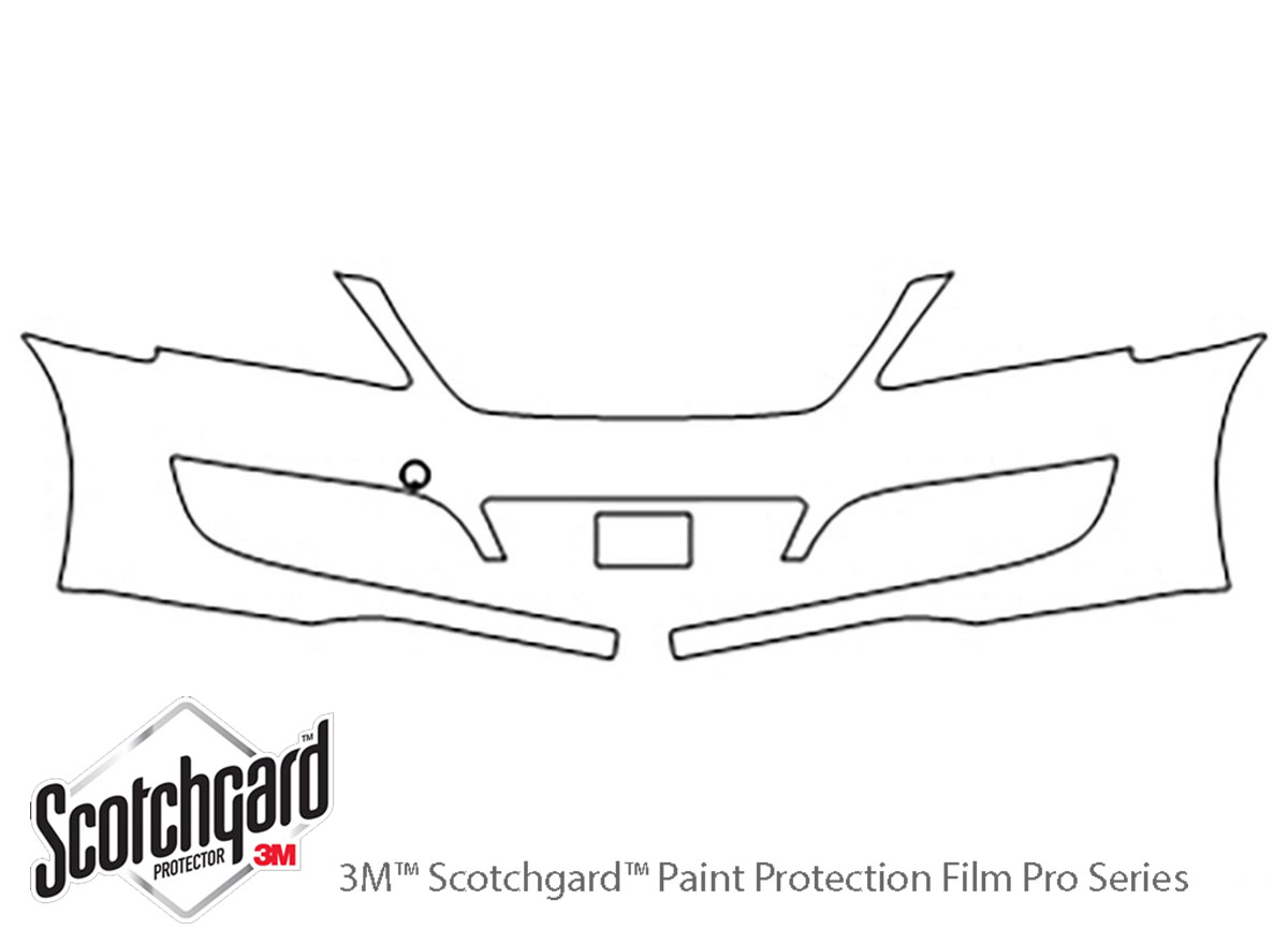 Hyundai Equus 2014-2016 3M Clear Bra Bumper Paint Protection Kit Diagram