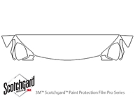 Hyundai Santa Fe 2019-2020 3M Clear Bra Hood Paint Protection Kit Diagram