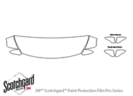 Hyundai Sonata 2015-2017 3M Clear Bra Hood Paint Protection Kit Diagram