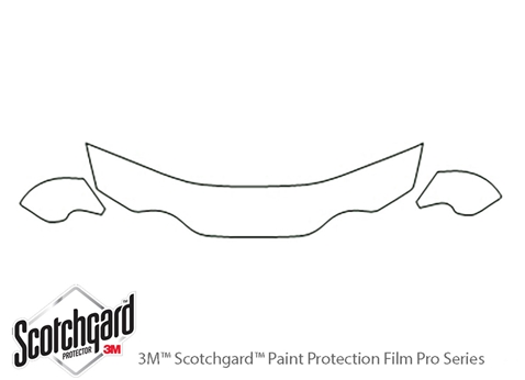 3M™ Hyundai Tiburon 2000-2001 Paint Protection Kit - Hood