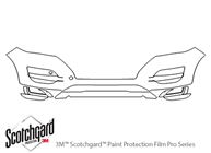 Hyundai Tucson 2019-2021 3M Clear Bra Bumper Paint Protection Kit Diagram