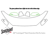 Hyundai Veloster 2012-2017 3M Clear Bra Hood Paint Protection Kit Diagram