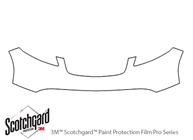 Infiniti FX45 2006-2008 3M Clear Bra Bumper Paint Protection Kit Diagram