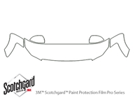 Infiniti M35 2006-2010 3M Clear Bra Hood Paint Protection Kit Diagram