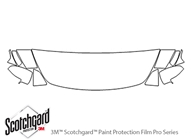 Infiniti M56 2011-2013 3M Clear Bra Hood Paint Protection Kit Diagram