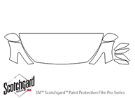 Infiniti Q50 2014-2018 3M Clear Bra Hood Paint Protection Kit Diagram