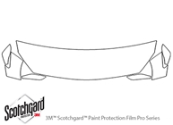 Infiniti QX30 2017-2019 3M Clear Bra Hood Paint Protection Kit Diagram