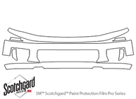 Infiniti QX4 1997-2003 3M Clear Bra Bumper Paint Protection Kit Diagram