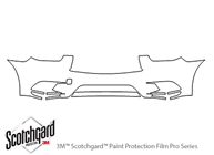 Infiniti QX60 2014-2015 3M Clear Bra Bumper Paint Protection Kit Diagram