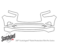Infiniti QX80 2018-2021 3M Clear Bra Bumper Paint Protection Kit Diagram