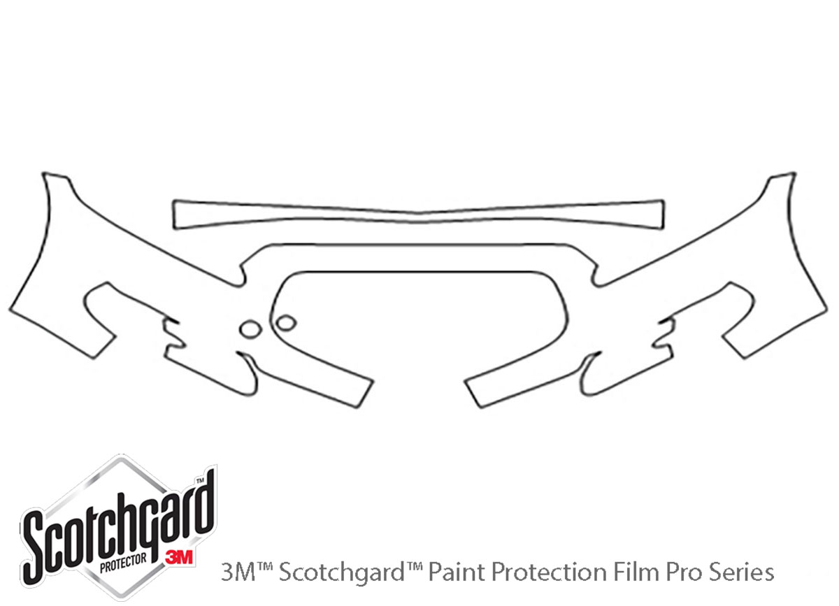 Jaguar XJ 2011-2015 3M Clear Bra Bumper Paint Protection Kit Diagram