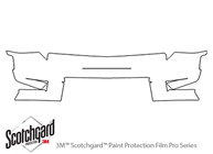 Jeep Liberty 2008-2012 3M Clear Bra Bumper Paint Protection Kit Diagram