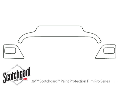 3M™ Jeep Wrangler 2003-2006 Paint Protection Kit - Hood