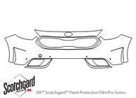 Kia Niro 2017-2020 3M Clear Bra Bumper Paint Protection Kit Diagram