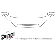 Kia Rio 2001-2002 3M Clear Bra Hood Paint Protection Kit Diagram