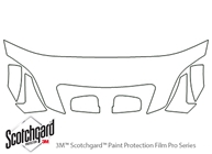 Kia Sorento 2003-2010 3M Clear Bra Hood Paint Protection Kit Diagram