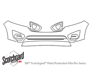 Kia Sorento 2016-2018 3M Clear Bra Bumper Paint Protection Kit Diagram
