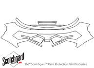 Kia Soul 2020-2022 3M Clear Bra Bumper Paint Protection Kit Diagram