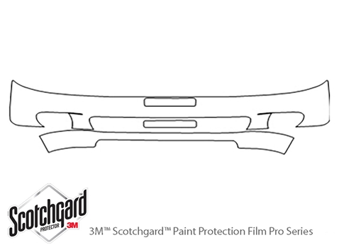 3M™ Kia Spectra 2002-2003 Paint Protection Kit - Bumper