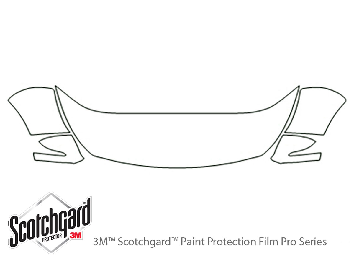 Kia Sportage 2011-2016 3M Clear Bra Hood Paint Protection Kit Diagram