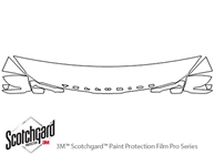 Kia Telluride 2020-2024 3M Clear Bra Hood Paint Protection Kit Diagram