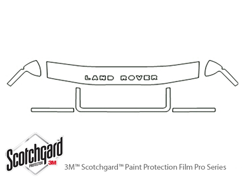 3M™ Land Rover Discovery II 2000-2002 Paint Protection Kit - Hood