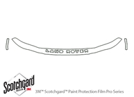 Land Rover Freelander 2002-2005 3M Clear Bra Hood Paint Protection Kit Diagram