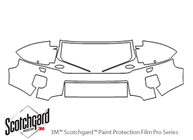 Land Rover LR2 2011-2015 3M Clear Bra Bumper Paint Protection Kit Diagram