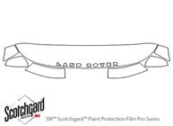 Land Rover LR4 2010-2013 3M Clear Bra Hood Paint Protection Kit Diagram
