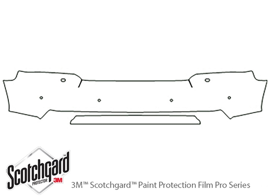 Land Rover Range Rover 2010-2012 3M Clear Bra Bumper Paint Protection Kit Diagram