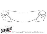 Lexus IS 2006-2008 3M Clear Bra Hood Paint Protection Kit Diagram