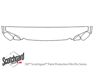 Lexus LS 1998-2000 3M Clear Bra Hood Paint Protection Kit Diagram