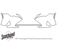 Lexus RC 2019-2019 3M Clear Bra Bumper Paint Protection Kit Diagram