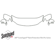 Lexus RX 2010-2015 3M Clear Bra Hood Paint Protection Kit Diagram