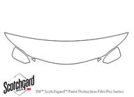 Lexus RX 2016-2021 3M Clear Bra Hood Paint Protection Kit Diagram