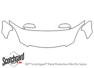 Lexus SC 2002-2009 3M Clear Bra Hood Paint Protection Kit Diagram