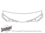 Lincoln MKC 2015-2018 3M Clear Bra Hood Paint Protection Kit Diagram
